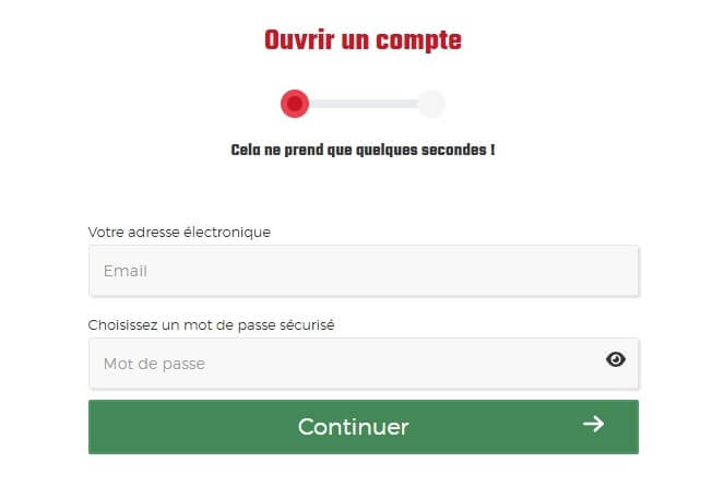 Inscription Inscription au FatBoss Casino