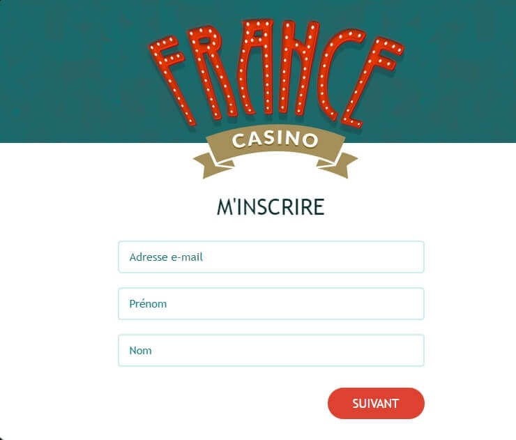 Inscription au France Casino