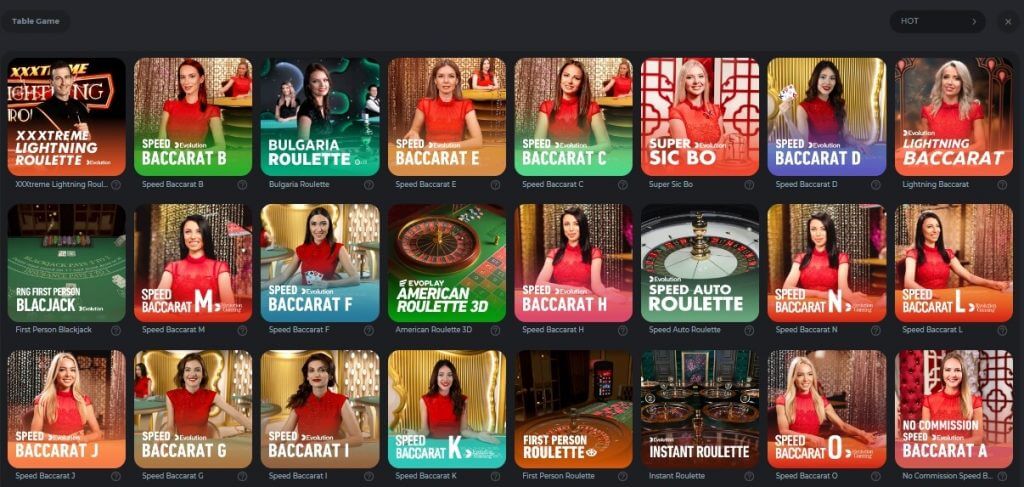 Jeux de Table BC.Game Casino Jeux de Table