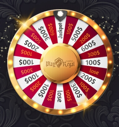 La roue des bonus Play Regal Casino La roue des bonus