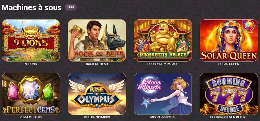 Machines à sous Play Regal Casino Machines à sous