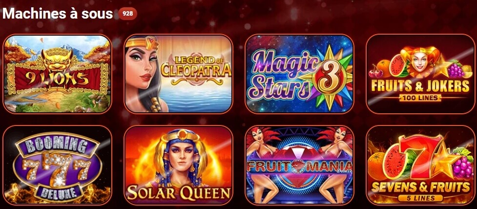 Machines à sous Playzax Casino Machines à sous