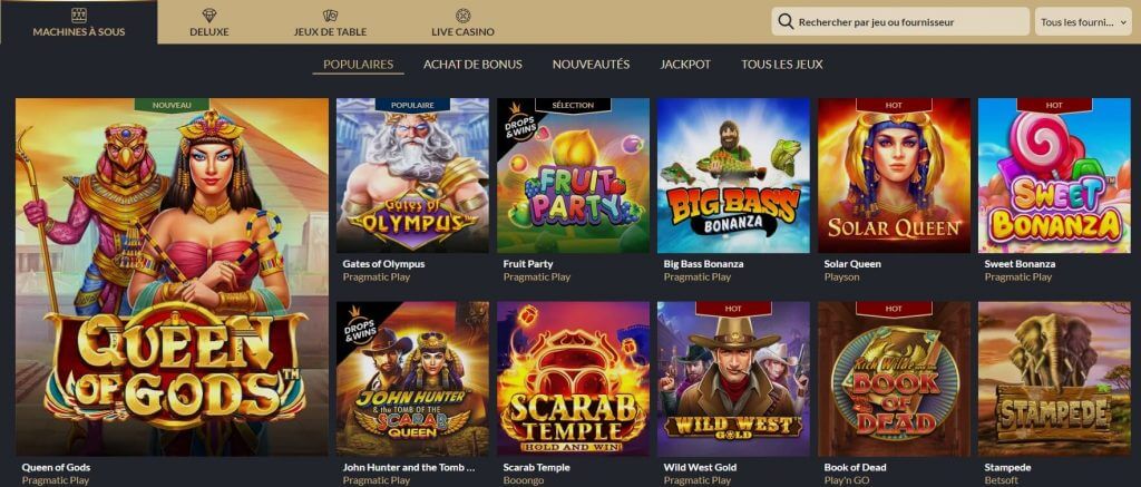 Machines a sous Tortuga Casino Machines a sous