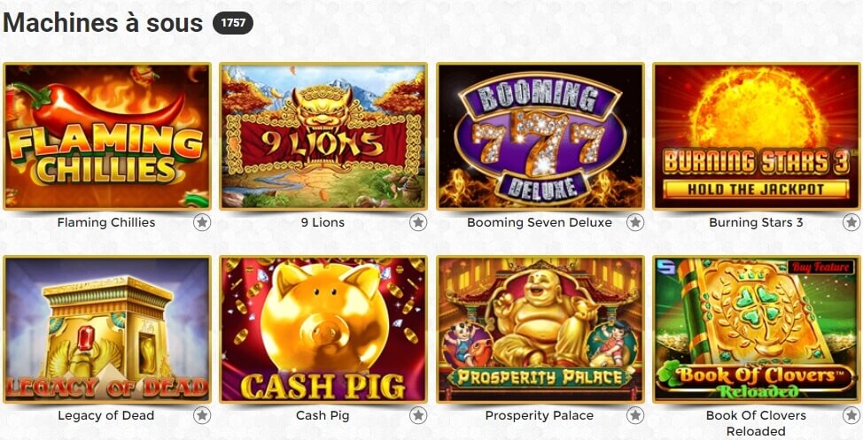 Unique Casino Machines a sous