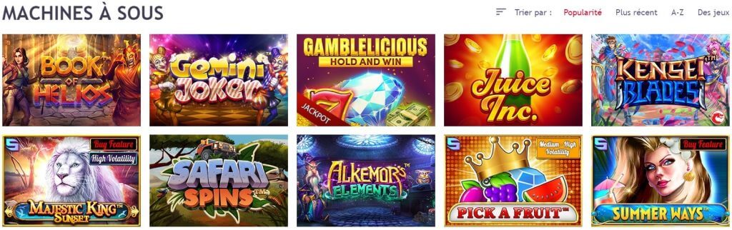 Machines à sous Le Jackpot Casino Machines à sous