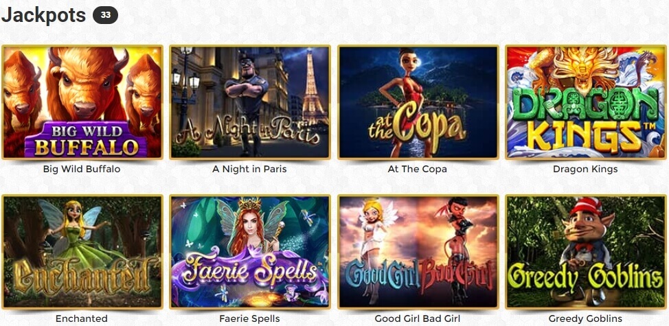 Unique Casino Machines à sous progressives