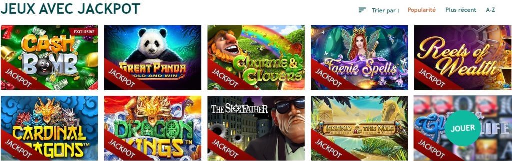 Machines à sous progressives France Casino Machines à sous progressives