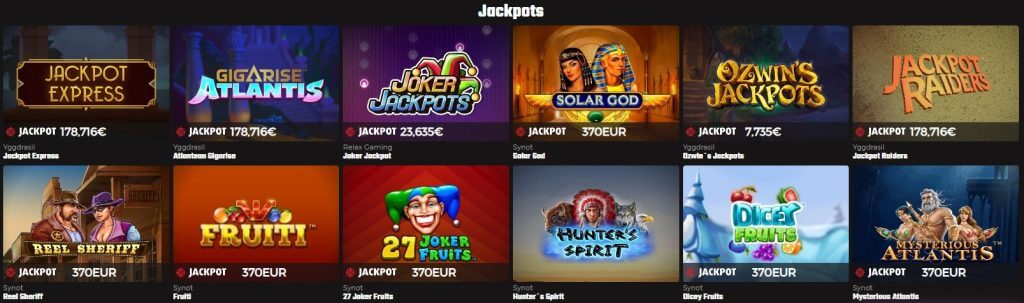 Machines à sous progressives FatBoss Casino Machines à sous progressives