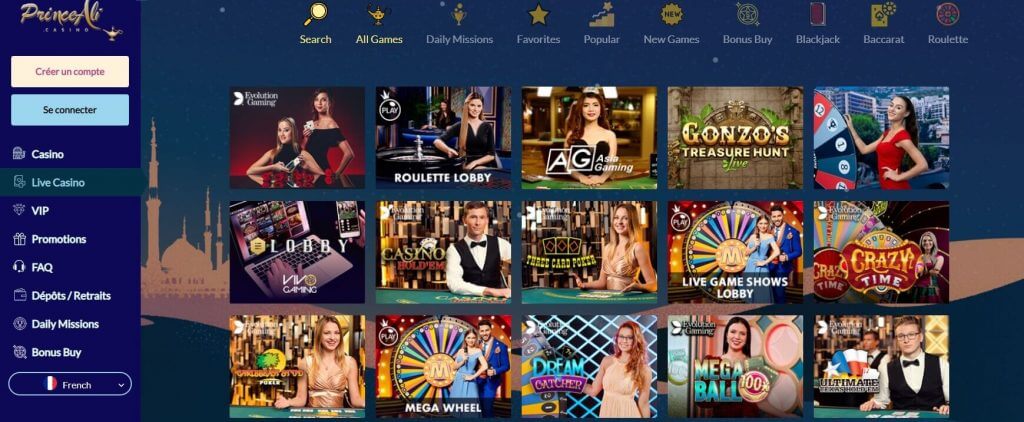 Live Casino Prince Ali Live Casino