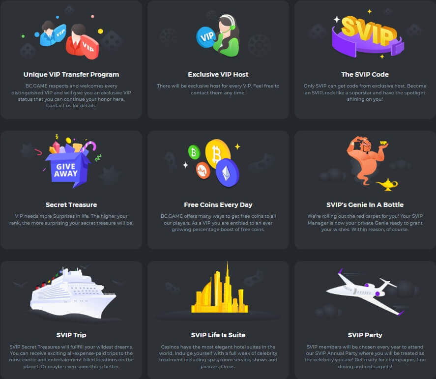 Programme VIP BC.Game Casino Programme VIP