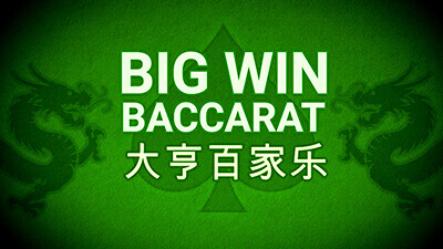 Big Win Baccarat Machine a sous Big Win Baccarat