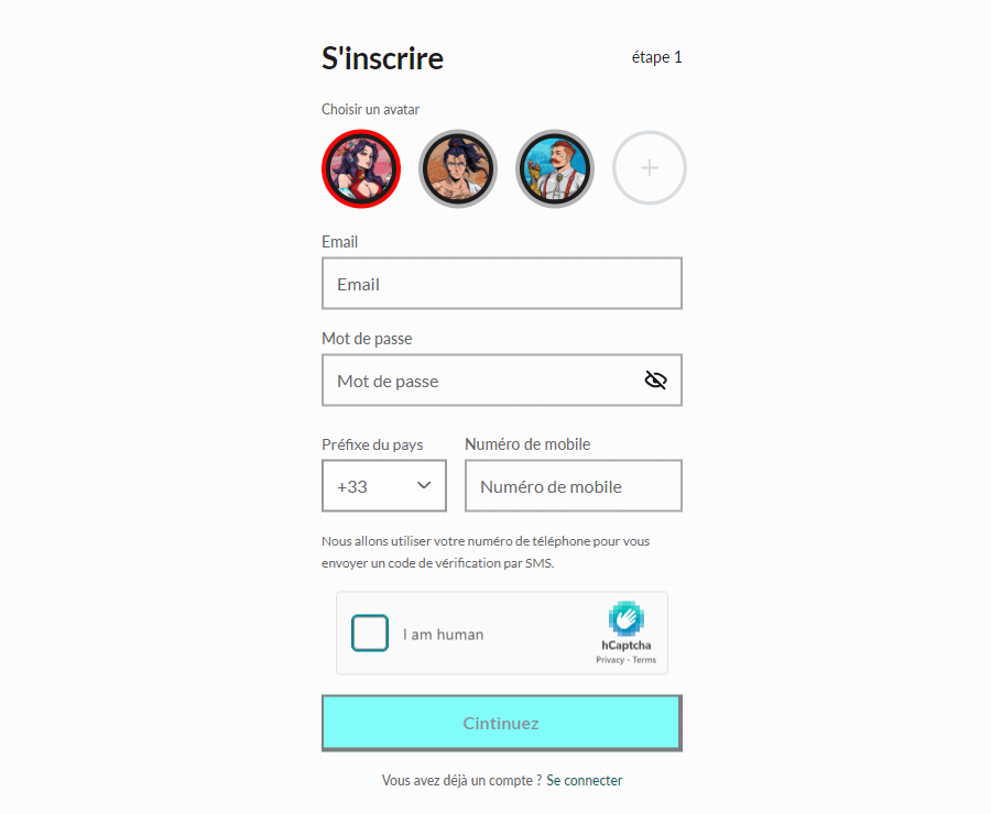 Inscription Manga Casino Inscription