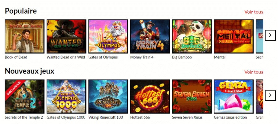 Jeux Manga Casino Jeux