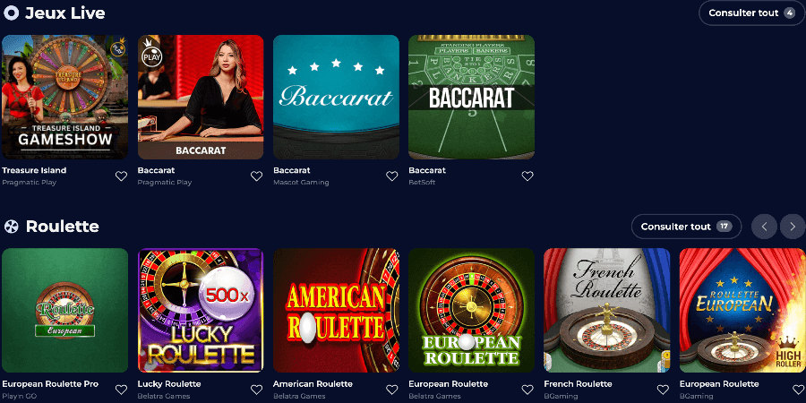 Live Casino NineCasino Live