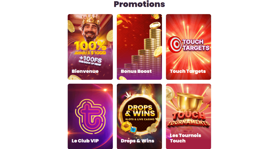 Touch Casino Bonus