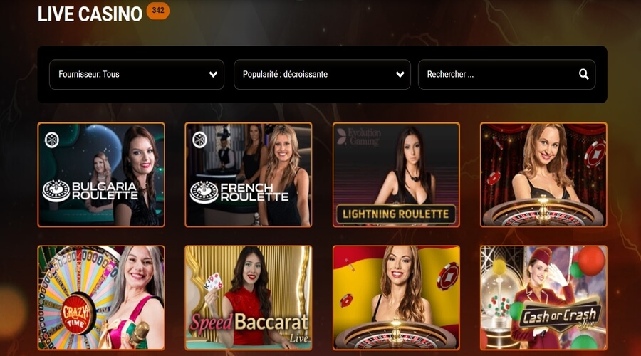 Live Casino Intense Live Casino
