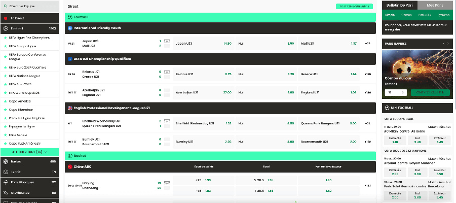 Paris Sportifs WinnerCasino Paris Sportifs