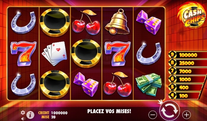 Cash Chips jeu