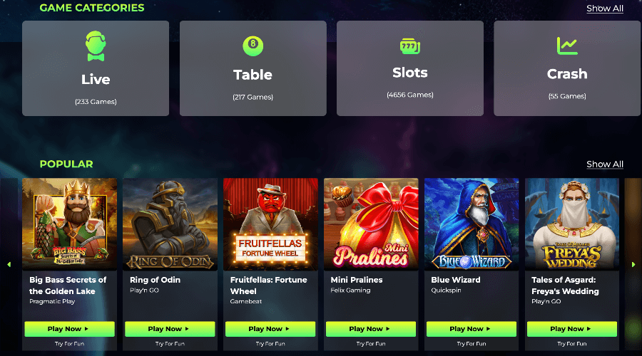 Jeux Space Fortuna Casino Jeux