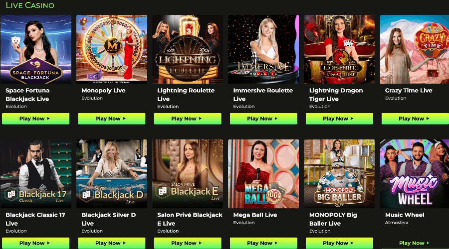 Live Casino Space Fortuna Live Casino