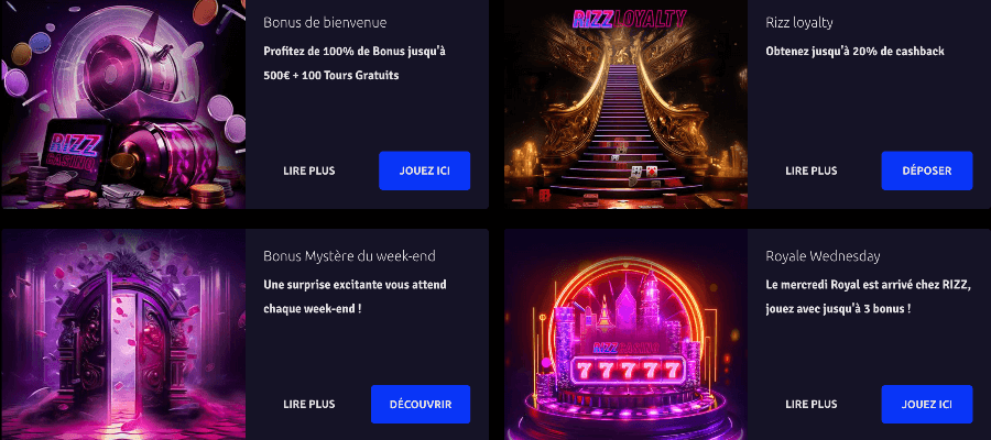 Promotions Rizz Casino Promotions