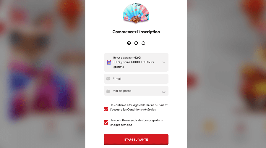 Inscription Sushi Casino Inscription