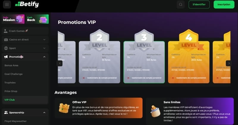 Betify Programme VIP