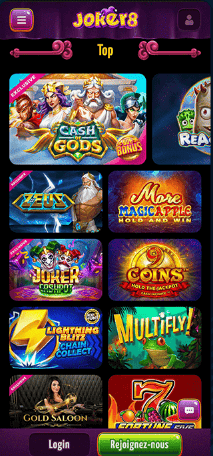 Joker8 Casino sur mobile