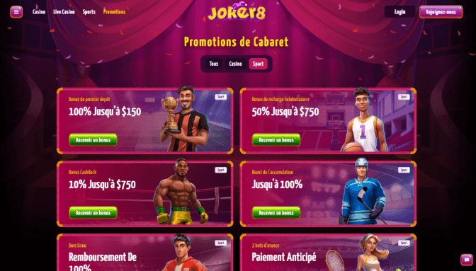 Joker8 Paris sportifs