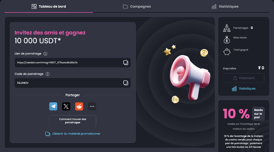 Referral Rakebit Casino Referral