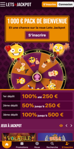 LetsJackpot Casino Mobile