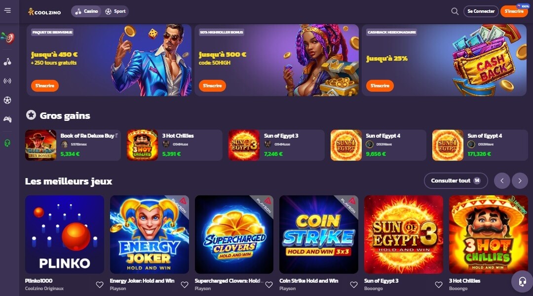Coolzino Casino en ligne