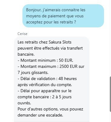 Sakura Slots Casino retrait Sakura Slots Casino retrait